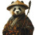 Wise Martial Panda Vinyl Car Decal Sticker – Waterproof & UV-Resistant 8"