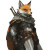 Medieval Fox Design Vinyl Car Decal Sticker – Waterproof & UV-Resistant 8"
