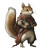 Dnd Squirrel Vinyl Car Decal Sticker – Waterproof & UV-Resistant 8"