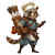 Raccoon Ranger Chef Vinyl Car Decal Sticker – Waterproof & UV-Resistant 8"