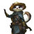 Forest Weasel Humanoid Vinyl Car Decal Sticker – Waterproof & UV-Resistant 8"