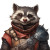 Raccoon Magus Vinyl Car Decal Sticker – Waterproof & UV-Resistant 8"