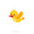 Flying Baby Duck Vinyl Car Decal Sticker – Waterproof & UV-Resistant 8"
