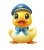 Sailor Duck Icon Vinyl Car Decal Sticker – Waterproof & UV-Resistant 8"
