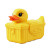 Rubber Duck Container Vinyl Car Decal Sticker – Waterproof & UV-Resistant 8"