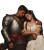 Knight And Princess V4 Vinyl Car Decal Sticker – Waterproof & UV-Resistant 8"