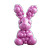 Magenta Balloon Rabbit Vinyl Car Decal Sticker – Waterproof & UV-Resistant 8"