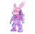 Cyberpunk Space Rabbit Vinyl Car Decal Sticker – Waterproof & UV-Resistant 8"