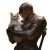 Knight With Cat V26 Vinyl Car Decal Sticker – Waterproof & UV-Resistant 8"