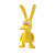 Yellow Rabbit Toy Vinyl Car Decal Sticker – Waterproof & UV-Resistant 8"