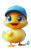 Cute Yellow Duck V20 Vinyl Car Decal Sticker – Waterproof & UV-Resistant 8"