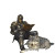 Medieval Knight Reading Vinyl Car Decal Sticker – Waterproof & UV-Resistant 8"