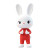 White Rabbit Toy V2 Vinyl Car Decal Sticker – Waterproof & UV-Resistant 8"