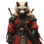 Fox-Headed Warrior Vinyl Car Decal Sticker – Waterproof & UV-Resistant 8"