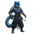 Blue Fur Superhero Vinyl Car Decal Sticker – Waterproof & UV-Resistant 8"