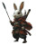Fantasy Rabbit Warrior Vinyl Car Decal Sticker – Waterproof & UV-Resistant 8"