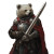 Knight Bear Vinyl Car Decal Sticker – Waterproof & UV-Resistant 8"