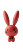 Contemplative Rabbit Toy Vinyl Car Decal Sticker – Waterproof & UV-Resistant 8"