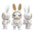 Spacesuit Rabbit Toy Vinyl Car Decal Sticker – Waterproof & UV-Resistant 8"