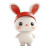Cute Rabbit Ip Vinyl Car Decal Sticker – Waterproof & UV-Resistant 8"