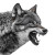 Aggressive Wolf Vinyl Car Decal Sticker – Waterproof & UV-Resistant 8"