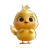Chubby Yellow Chick V2 Vinyl Car Decal Sticker – Waterproof & UV-Resistant 8"