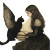 Winged Cat Girl Vinyl Car Decal Sticker – Waterproof & UV-Resistant 8"
