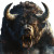 Bear Minotaur Growling Vinyl Car Decal Sticker – Waterproof & UV-Resistant 8"