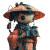Samurai With Camera Vinyl Car Decal Sticker – Waterproof & UV-Resistant 8"