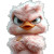 Grumpy Pink Duck Vinyl Car Decal Sticker – Waterproof & UV-Resistant 8"
