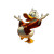 Scrooge Mcduck Surfs Vinyl Car Decal Sticker – Waterproof & UV-Resistant 8"