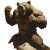 Victorious Knockout Bear Vinyl Car Decal Sticker – Waterproof & UV-Resistant 8"