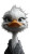 Duck Face Character Vinyl Car Decal Sticker – Waterproof & UV-Resistant 8"