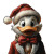 Scrooge Mcduck Santa Vinyl Car Decal Sticker – Waterproof & UV-Resistant 8"