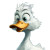 Cartoon Duck V8 Vinyl Car Decal Sticker – Waterproof & UV-Resistant 8"