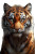 Regal Tiger Portrait Vinyl Car Decal Sticker – Waterproof & UV-Resistant 8"