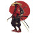 Hip-Hop Samurai Vinyl Car Decal Sticker – Waterproof & UV-Resistant 8"
