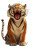 Cartoon Tiger Concept Vinyl Car Decal Sticker – Waterproof & UV-Resistant 8"