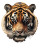 Tiger Face Front Vinyl Car Decal Sticker – Waterproof & UV-Resistant 8"