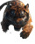 Powerful Tiger Jumping Vinyl Car Decal Sticker – Waterproof & UV-Resistant 8"
