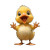 Smiling Yellow Duckling Vinyl Car Decal Sticker – Waterproof & UV-Resistant 8"