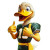 Duck Football Player Vinyl Car Decal Sticker – Waterproof & UV-Resistant 8"