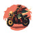 Li Kui Motorcycle Vinyl Car Decal Sticker – Waterproof & UV-Resistant 8"