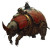 Steampunk Rhinoceros Beetle Vinyl Car Decal Sticker – Waterproof & UV-Resistant 8"