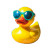 Yellow Duck Art Vinyl Car Decal Sticker – Waterproof & UV-Resistant 8"