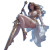 Floating Sword Sitter Vinyl Car Decal Sticker – Waterproof & UV-Resistant 8"