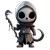 Cute Baby Reaper Vinyl Car Decal Sticker – Waterproof & UV-Resistant 8"