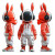Red Ant Cartoon Vinyl Car Decal Sticker – Waterproof & UV-Resistant 8"