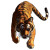 Angry Tiger Top Vinyl Car Decal Sticker – Waterproof & UV-Resistant 8"