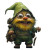 Friendly Forest Gnome Vinyl Car Decal Sticker – Waterproof & UV-Resistant 8"